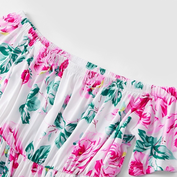 NEW Mommy and Me White Floral Dress - Picture 4 of 9